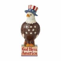 Jim Shore Freedom Reigns Polyresin Patriotic Eagle Stars Stripe 6010561