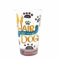 Tabletop Hair Of The Dog Pint Glass Glass Lolita Hand Painted 6011651