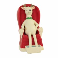 Dept 56 Snowbabies Santa's Reindeer R & R Porcelain Rest Relaxation 6009922