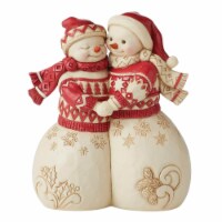 Jim Shore Baby It's Cold Outside Polyresin Nordic Noel Snowman Couple 6010834