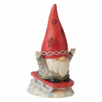 Jim Shore Snow Much Fun! Polyresin Gnome Sledding 6010845