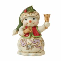 Jim Shore Snowman With Bells Mini Polyresin Heartwood Creek 6011490