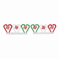 Department 56 Villages 1.75 Candy Cane Fence Peppermint Heart Shaped