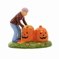 Department 56 Villages 2.75 Scary Clean Up Halloween Fall Leaves Pumpkin Bags