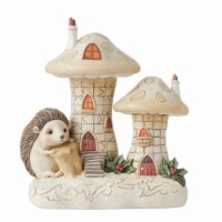 Jim Shore 8.00 Holiday Wishes From Our Home To Yours Hedgehog Lighted Holly
