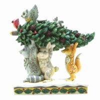 Jim Shore Holiday Helpers - One Figurine 6.5 Inch, Resin - Animals Tree Christmas 6012685