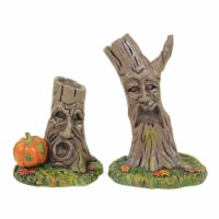 Department 56 Villages 4.00 Scary Stumps Spooky Leaves Pumpkin Tree