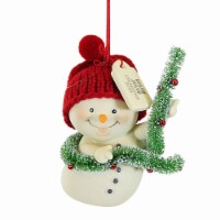 Snowpinions 3.50 Holly Jolly Christmas 2023 Green Garland Red Knitted Hat