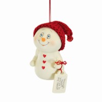 Snowpinions 3.00 Though Apart, You're In My Heart Knitted Hat Heart Buttons