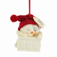 Snowpinions Call Me A Cab Ornament - 3.0 Inch, Porcelain - Wine Glass Snowpinion 6012531