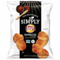 Lay's Simply Barbecue Flavored Thick Cut Potato Chips Perspective: Main