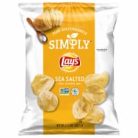 Lay's® Simply® Sea Salted Thick Cut Non-GMO Potato Chips Snacks Perspective: Main