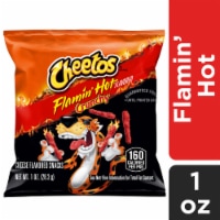 Cheetos Crunchy Cheese Flavored Snacks Flamin' Hot Flavored, 1 Oz Perspective: Main