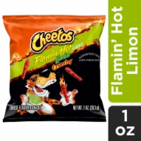 Cheetos Crunchy Cheese Flavored Snacks Flamin' Hot Limon Flavored 1 Oz Perspective: Main