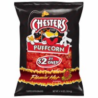 Chester's® Puffcorn Flamin' Hot® Puffed Corn Snack Perspective: Main