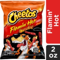 Cheetos Crunchy Cheese Flavored Snacks Flamin' Hot Flavored 2 Oz Perspective: Main
