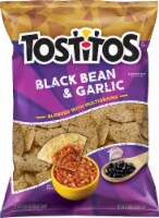 Tostitos Multigrain Black Bean and Garlic Flavored Tortilla Chips Snacks Perspective: Main