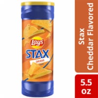 Lay's® Stax Cheddar Snacks Stacks Crisps Potato Chips Perspective: Main