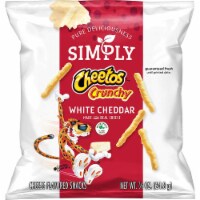 Cheetos Simply White Cheddar Puffs Cheese Flavored Snacks Perspective: Main