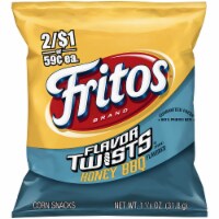 Fritos Honey BBQ Flavor Twists Corn Snacks Perspective: Main