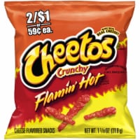 Cheetos Crunchy Flamin' Hot Cheese Flavored Snacks, 3.25 oz - Kroger