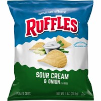 Ruffles® Sour Cream & Onion Flavored Potato Chips Perspective: Main