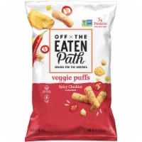 Off the Eaten Path™ Spicy Cheddar Veggie Puffs Snacks Perspective: Main