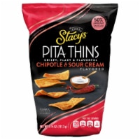 Stacy's® Chipotle Sour Cream Pita Thins Baked Pita Chips Snacks Perspective: Main