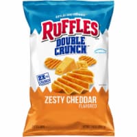 Ruffles® Double Crunch™ Zesty Cheddar Potato Chips Perspective: Main