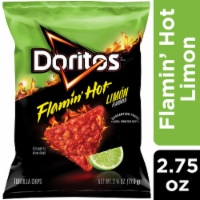 Doritos Tortilla Chips Flamin' Hot Limon Flavored 2 3/4 Oz Perspective: Main