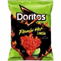 Doritos® Flamin' Hot Limon Flavored Tortilla Chips Perspective: Main