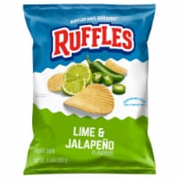 Ruffles® Lime & Jalapeno Potato Chips Perspective: Main