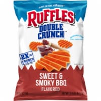 Ruffles Double Crunch Sweet & Smoky BBQ Flavored Potato Chips Perspective: Main