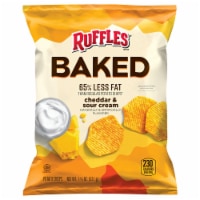 Ruffles® Baked Cheddar & Sour Cream Potato Crisps