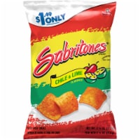 Sabritones Chile & Lime Flavored Puffed Wheat Snacks Perspective: Main