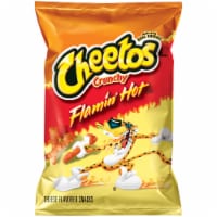 Cheetos Crunchy Flamin' Hot Cheese Flavored Snacks Perspective: Main