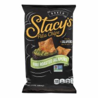 Stacy's Pita Chips Fire Roasted Jalapeno Pita Chips - Case of 12 - 7.33 oz.