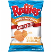 Ruffles Cheddar & Sour Cream Flavored Potato Chips Perspective: Main
