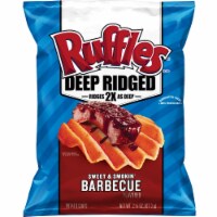 Ruffles Deep Ridged Sweet & Smokin' Barbecue Potato Chips Perspective: Main