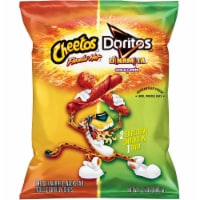 Cheetos Flamin' Hot Cheese Flavored Snacks & Doritos Dinamita Rolled Tortilla Chips Perspective: Main