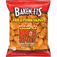 Baken-Ets Chicharrones Hot 'N Spicy Flavored Fried Pork Skins Perspective: Main