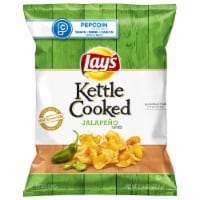 Lay's® Kettle Cooked Jalapeno Flavored Potato Chips Perspective: Main