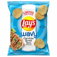 Lay's Wavy Carnitas Street Taco Flavored Potato Chips Perspective: Main