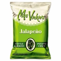 Miss Vickie's Kettle Cooked Jalapeno Potato Chips 1.375 oz Bag 64/Carton 44441