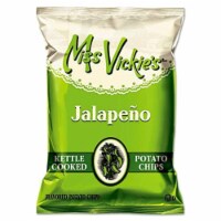 Miss Vickie's Kettle Cooked Jalapeno Potato Chips 1.375 oz Bag 64/Carton 44441