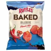 Ruffles Baked Flamin' Hot Flavored Potato Crisps Perspective: Main