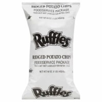 Frito Lay Ruffles Ridged Potato Chips, 1 Pound -- 8 per case.