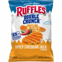 Ruffles Double Crunch Spicy Cheddar Jack Flavored Potato Chips Perspective: Main