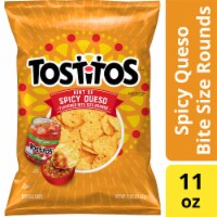 Tostitos® Hint of Spicy Queso Flavored Bite Sized Rounds Tortilla Chips