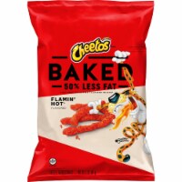 Cheetos Baked Flamin' Hot Puffs Cheese Flavored Snack Perspective: Main